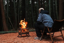 360°炎が見える焚火台/Surround View