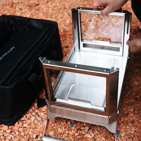 GGUBUS SURROUND VIEW 焚き火台組立シーン