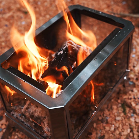 GGUBUS SURROUND VIEW 焚き火台 上から見た炎