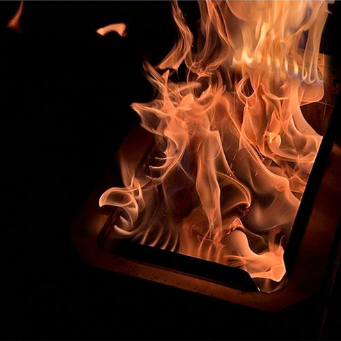 GGUBUS Full Stainless Dual Stove 二次燃焼の様子