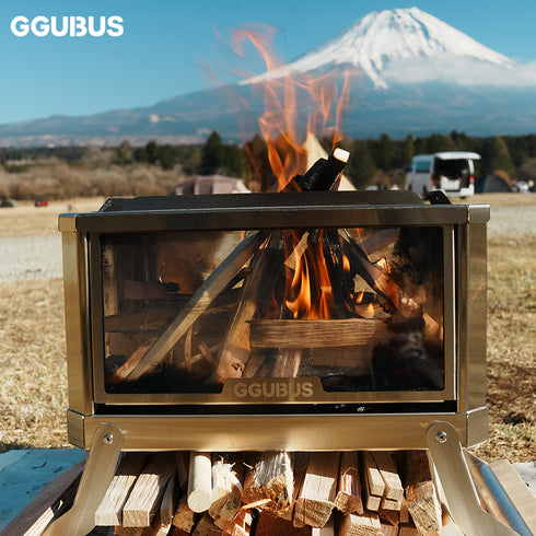 GGUBUS SURROUND VIEW 焚き火台 富士山をバックに
