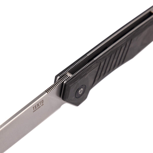 TEKTO F1 Alpha ナイフ Forged Carbon // Silver Accents セラミックボールベアリング