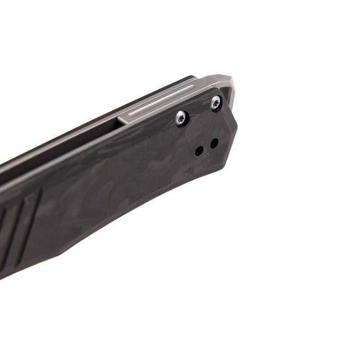 TEKTO F1 Alpha ナイフ Forged Carbon // Silver Accents ガラスブレーカー