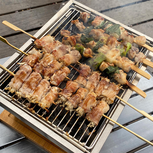 GGUBUS　DADAK バーベキューグリル Mサイズ　焼き鳥の様子