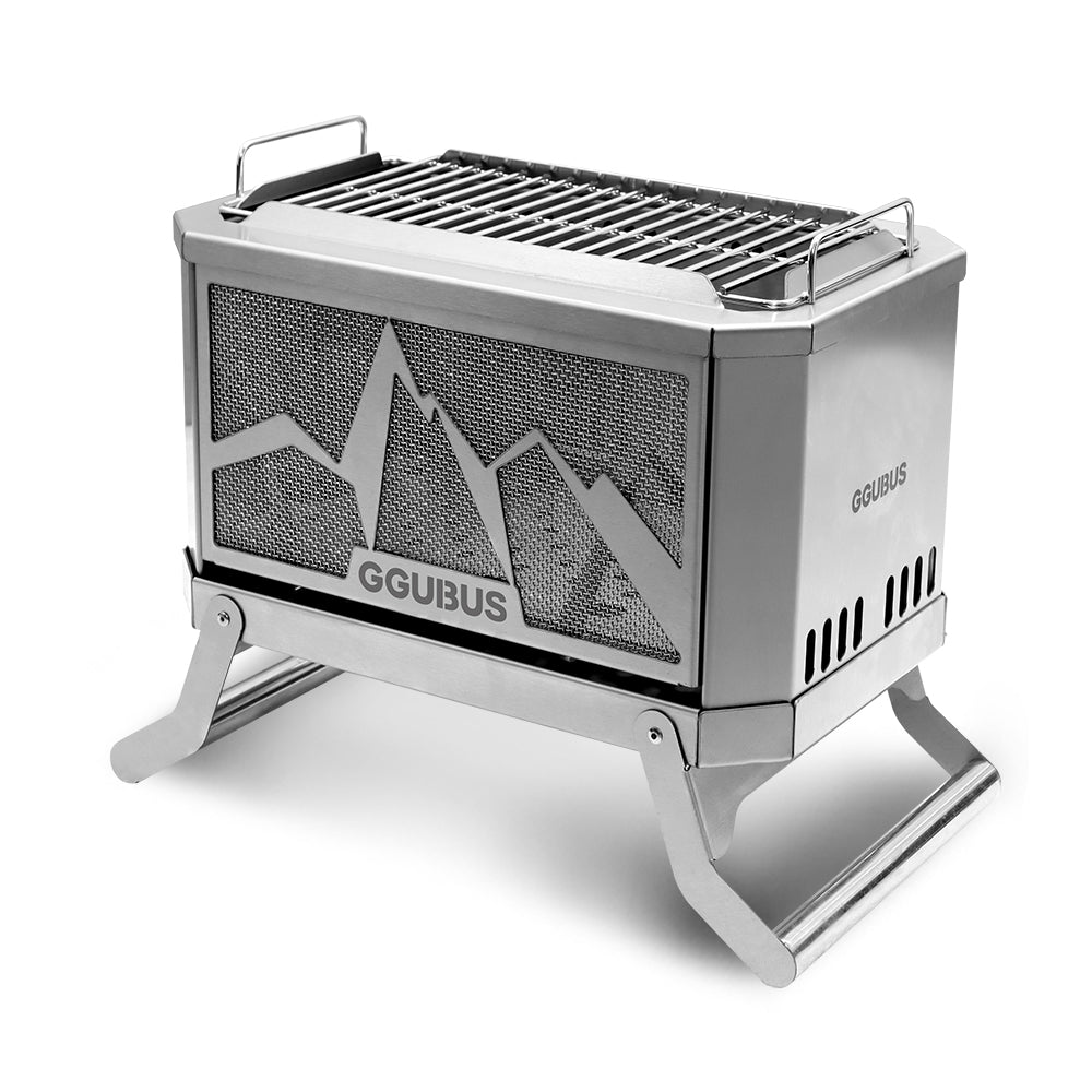 Full Stainless Dual Stove（二次燃焼焚火台、二次燃焼焚き火台、焚火台、焚き火台、二次燃焼ストーブ、煙が出ない焚火台 –  Michitas