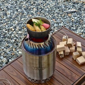 GGUBUS 二次燃焼ストーブ YOUR STOVE 鍋料理の様子