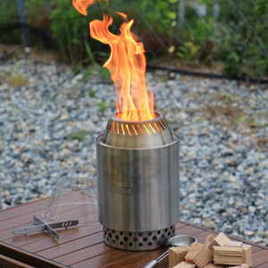 GGUBUS 二次燃焼ストーブ YOUR STOVE 燃え上がる炎